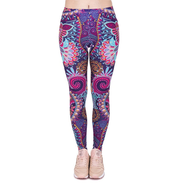 Aztec Round Ombre Printing leggings - shopngos