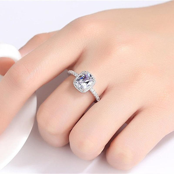 Bridal Wedding Anelli Trendy CC 925 Sterling Silver Ring - shopngos