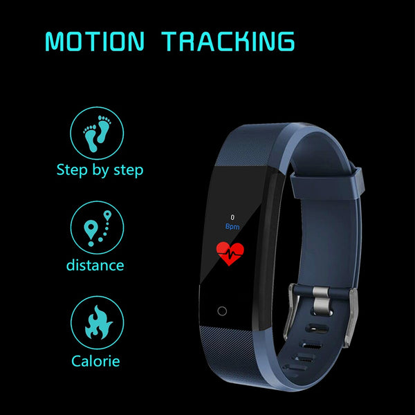 Smart Wristband fitness tracker Watch Health Heart Waterproof - shopngos