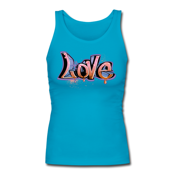 Women's LOVE Longer Length Tank customized - shopngos